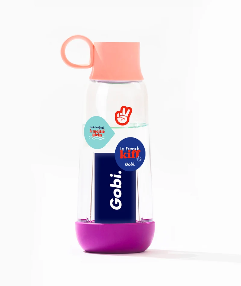Gourde original multi-couleur + une planche de stickers offerte