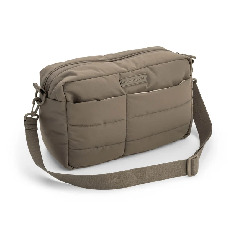 Vatteret barnevognstaske – Taupe