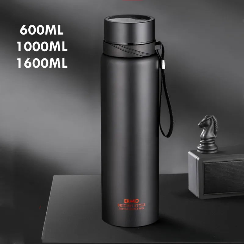 Gourde en inox 600 ml à 1,6 L avec filtre