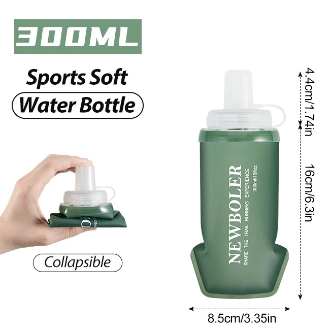 Gourde de running pliable en silicone 300 ml à 700 ml