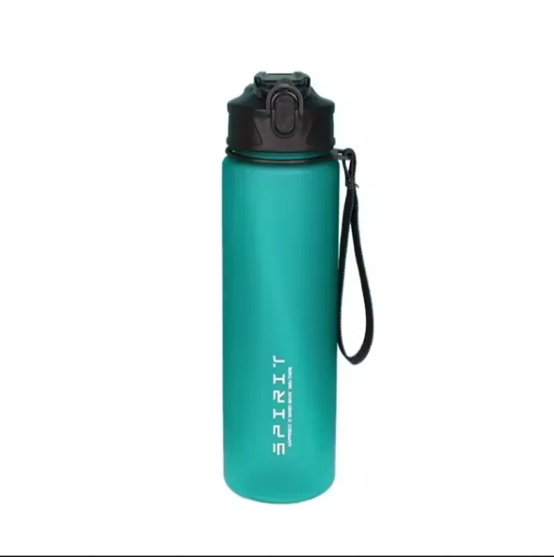 Gourde de sport en plastique sans BPA 750 ml à paille