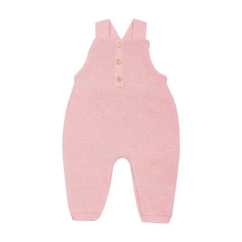 Salopette bébé en maille 1-3 mois - Coloris au choix