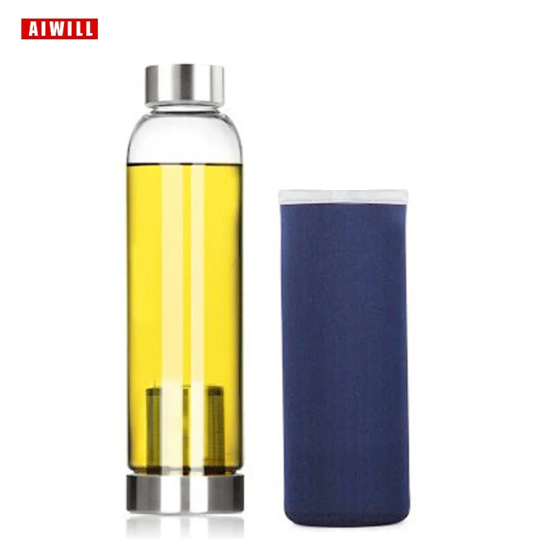 Gourde de vélo en verre 280 ml à 550 ml