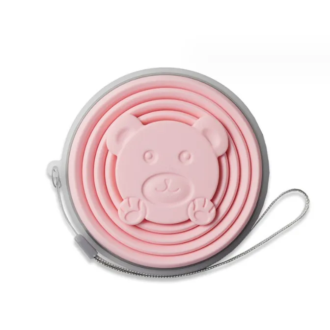Gourde de sport pliable en silicone 180 ml à 320 ml