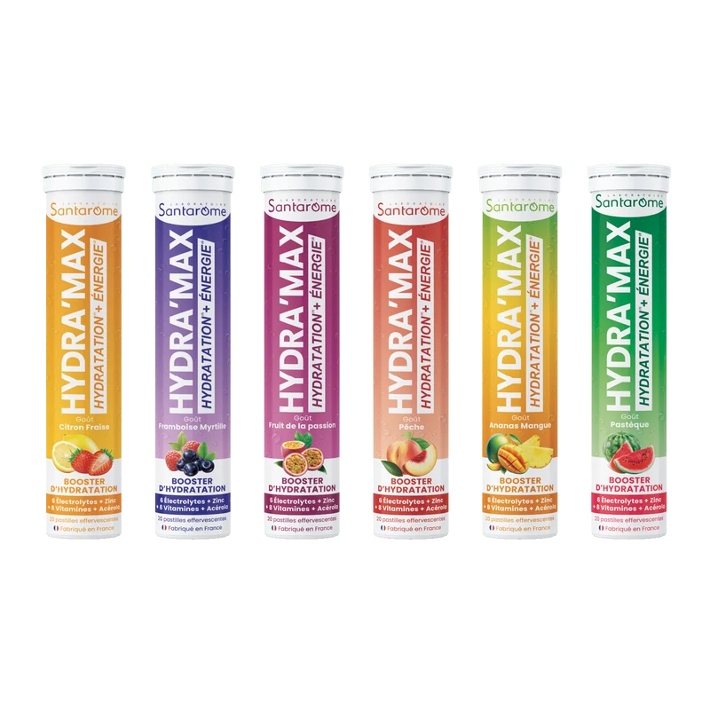 Pack découverte HYDRA'MAX 6 goûts - Pastilles Hydratation