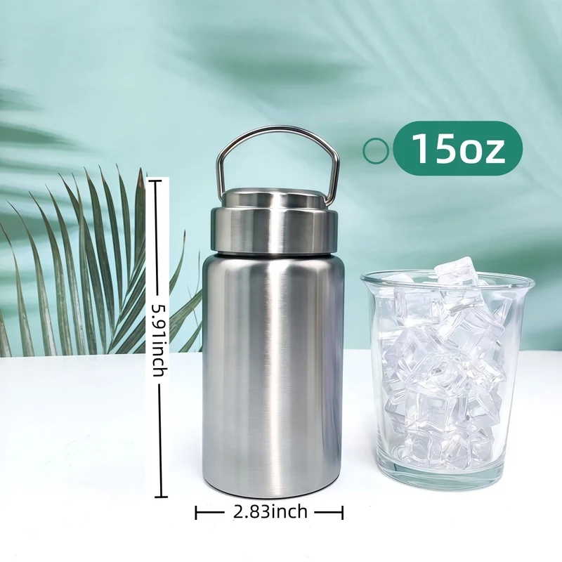 Gourde de vélo en inox 450 ml à 1,5 L