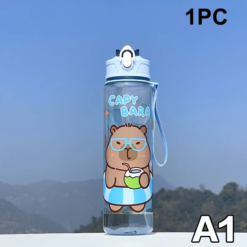 Gourde enfant en plastique sans BPA 800 ml à paille