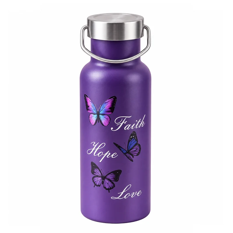 Gourde Inox 500ml avec Papillon