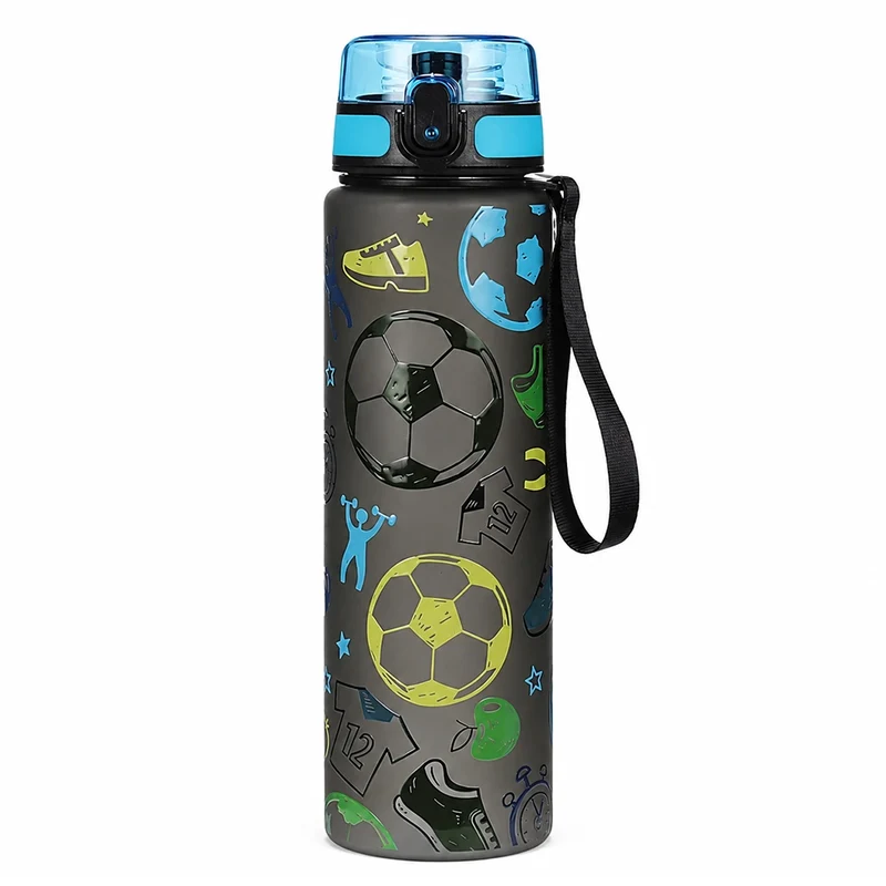 Gourde Enfant Football avec Bouton