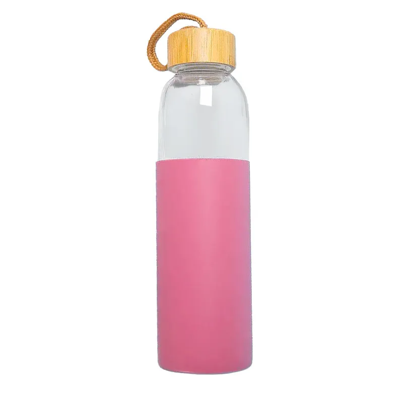 Gourde en Verre 500ml Protection Silicone