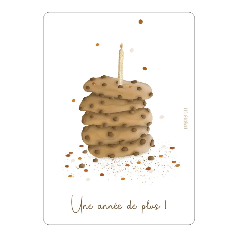 Carte anniversaire "Cookies"