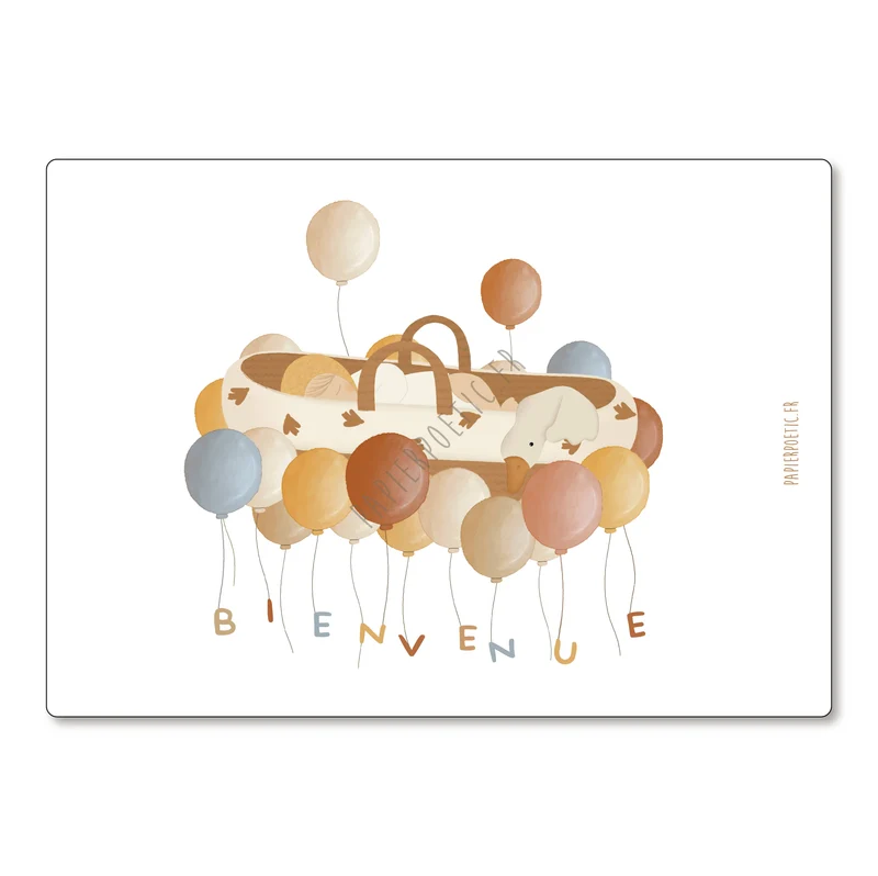 Carte "Berceau ballons"