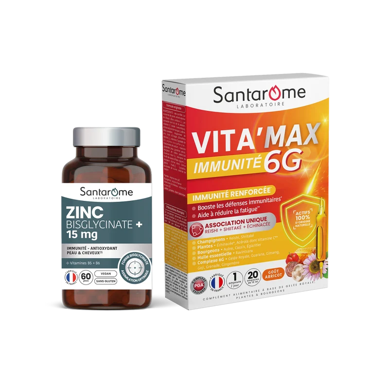 Pack immunité - Zinc + Reishi + Shiitaké