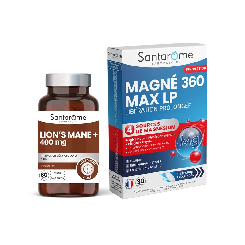 Pack Mémoire et Concentration - Lion's Mane + Magnésium