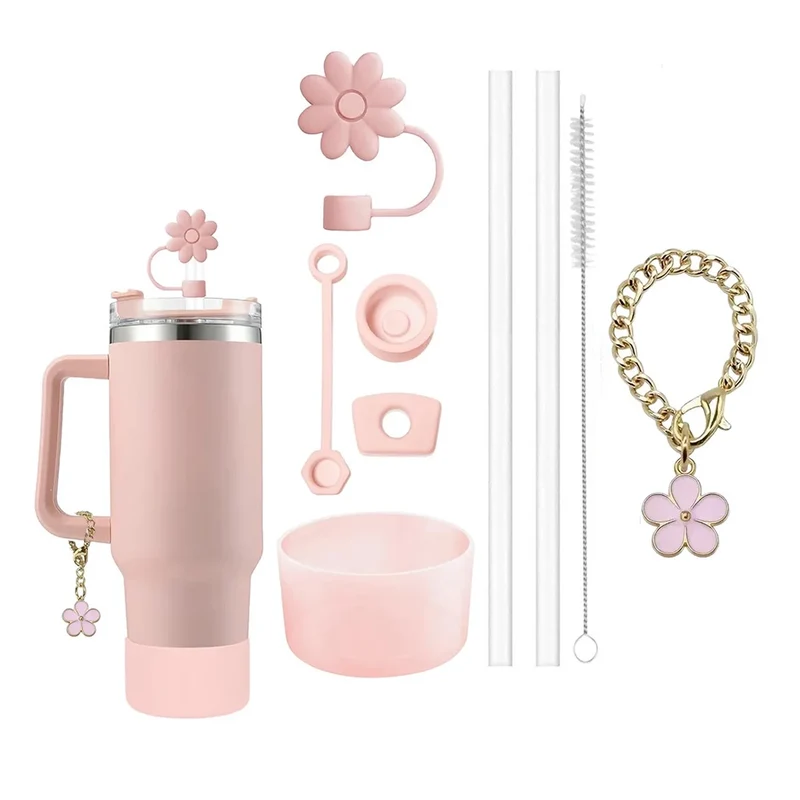 Kit Gourde Silicone & Bracelet Fleur