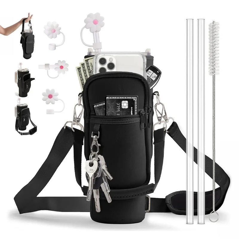 Sac Gourde Bandoulière avec Poche Téléphone