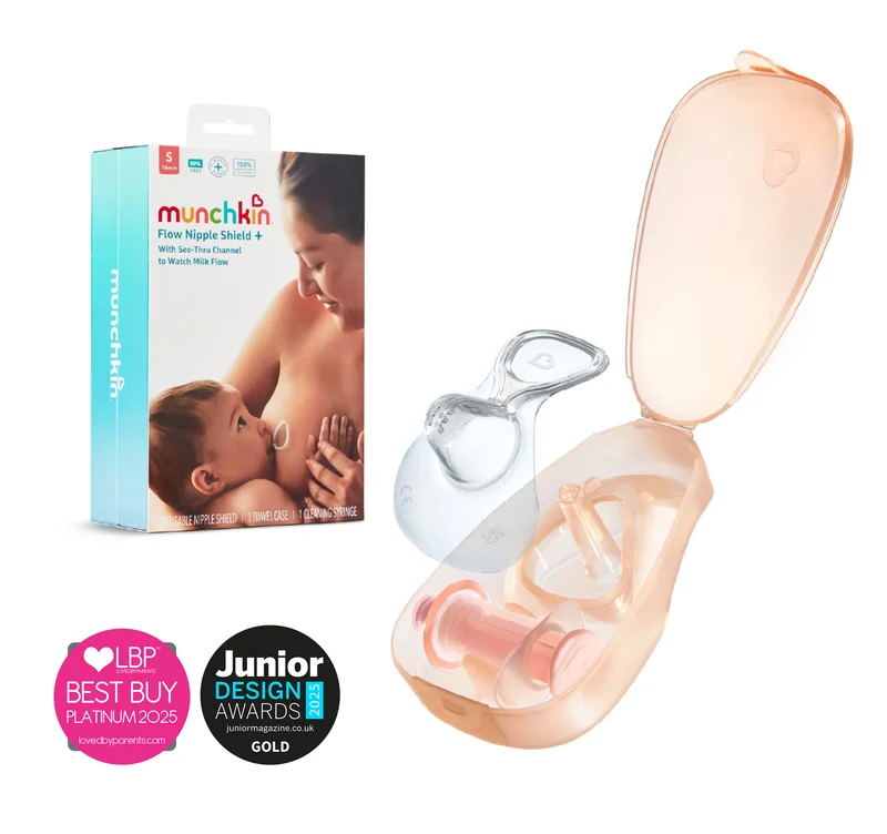Munchkin Flow Nipple Shield+ See your Milk Flow while Nursing