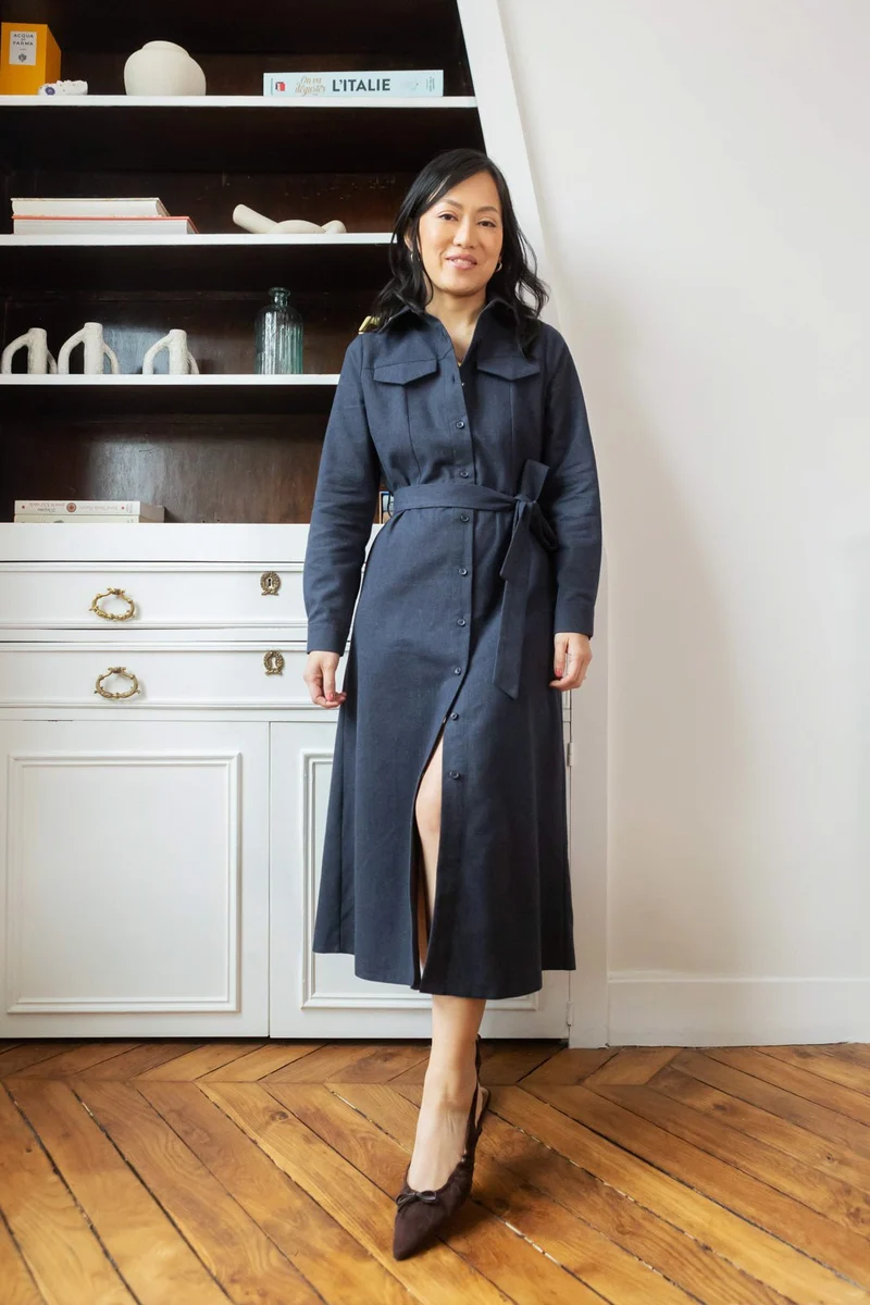 Robe Maria - bleu marine