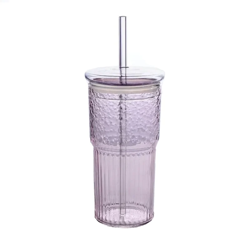 Gourde en Verre Verre avec Paille