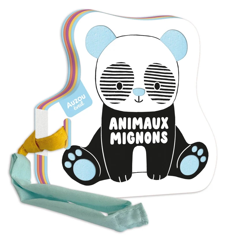 Mon premier livre poussette noir et blanc - Animaux mignons
