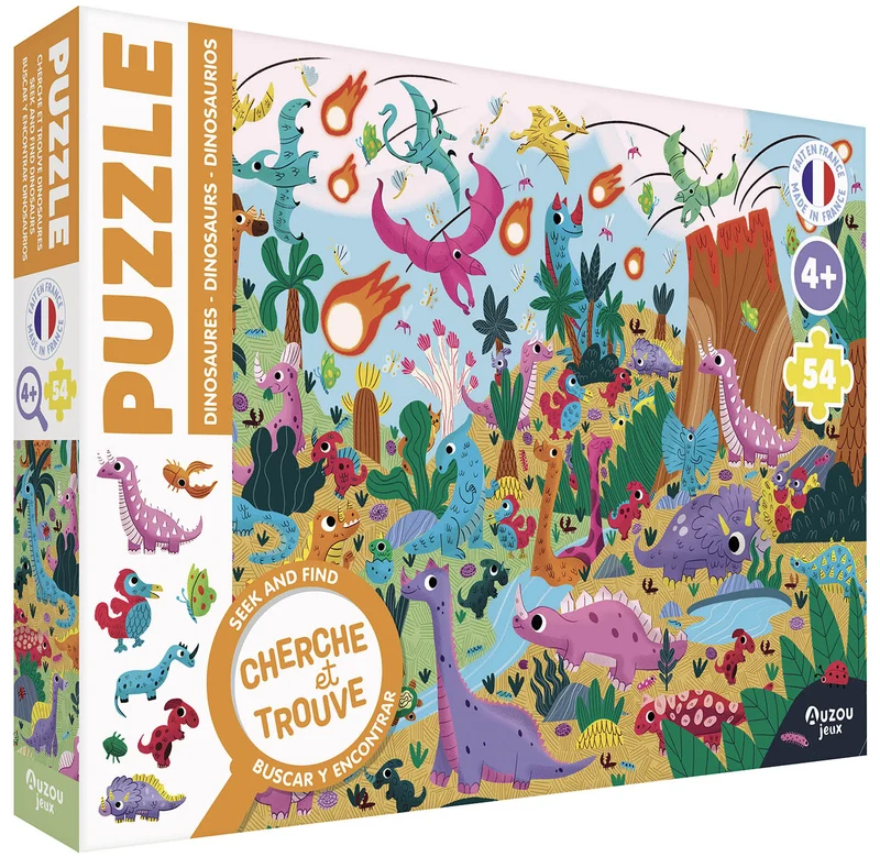 Puzzle cherche et trouve - Dinosaures