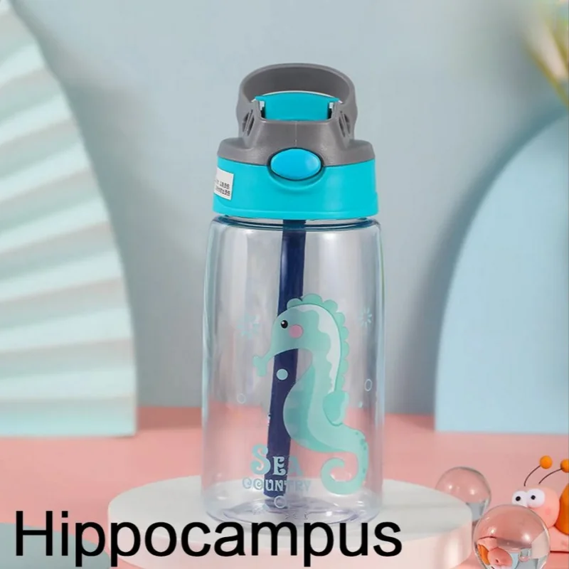Gourde enfant en plastique sans BPA 480 ml à paille