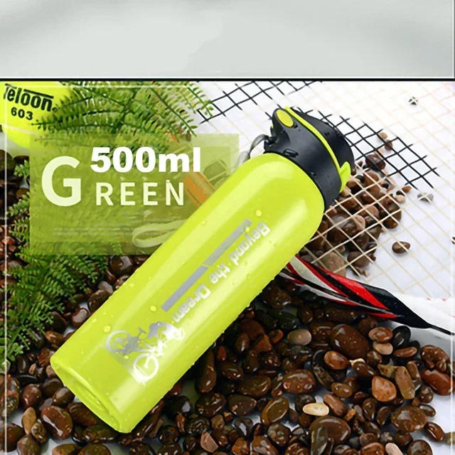 Gourde de vélo en inox 500 ml à paille