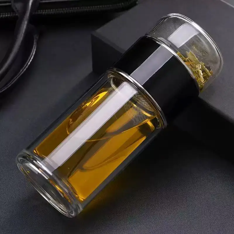 Gourde en verre 420 ml avec filtre