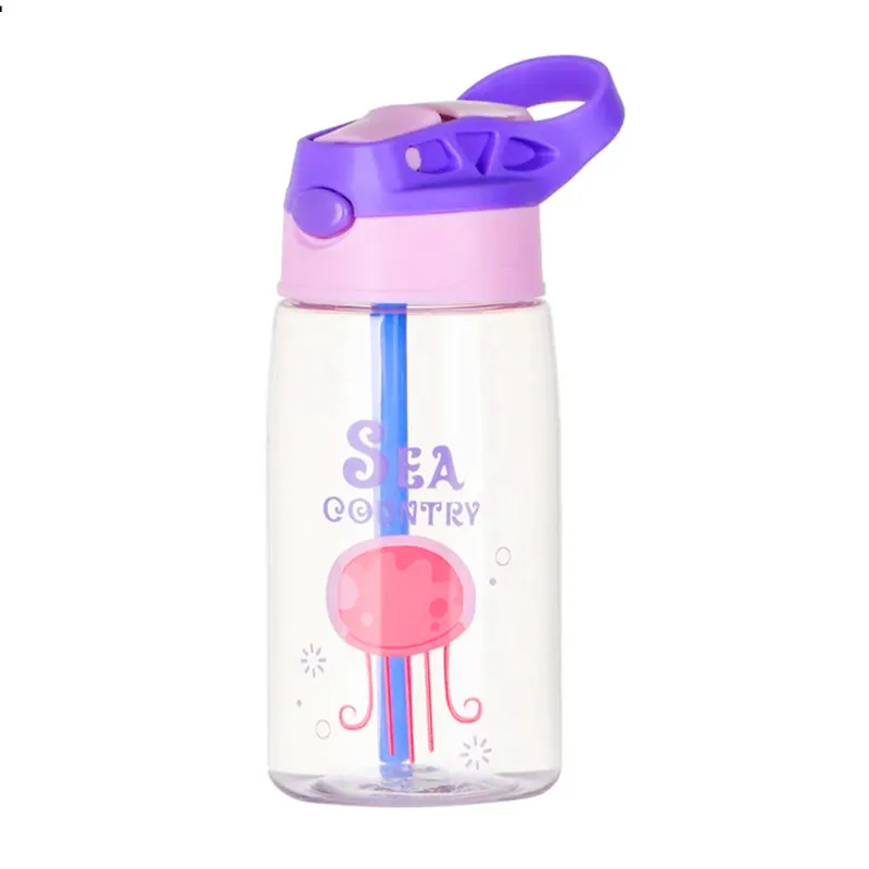 Gourde Enfant Transparente avec Paille