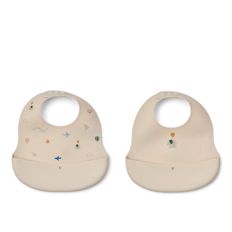 Lot de 2 bavoirs Ember - Flying / Sandy