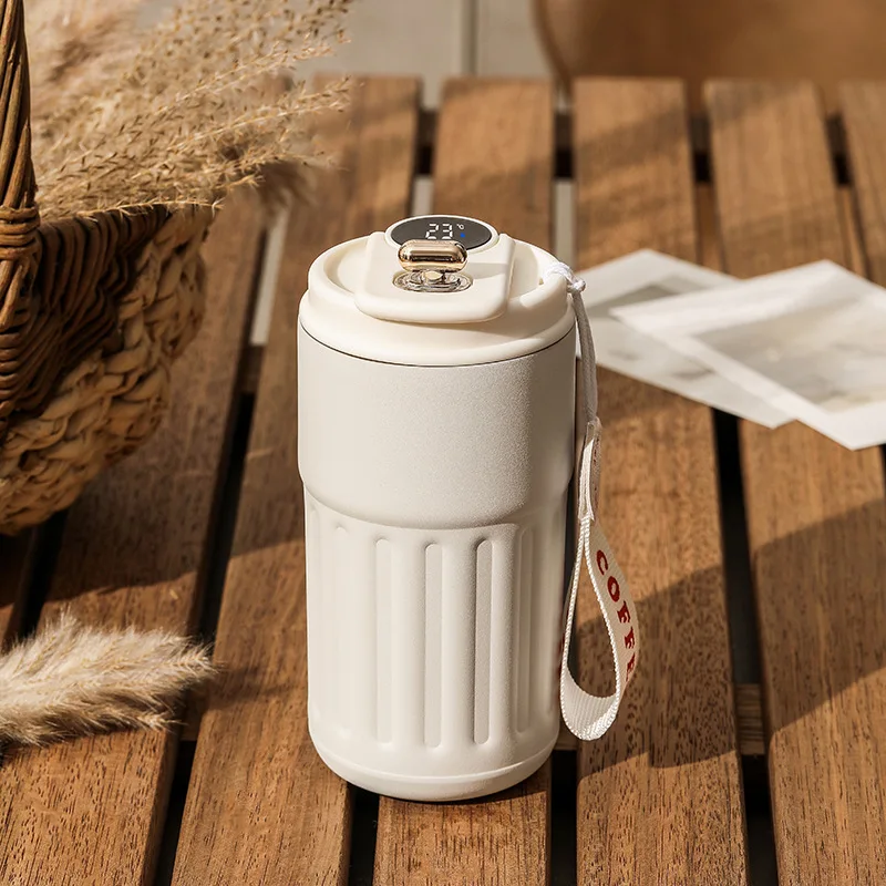 Gourde à café en inox 450 ml à affichage de température