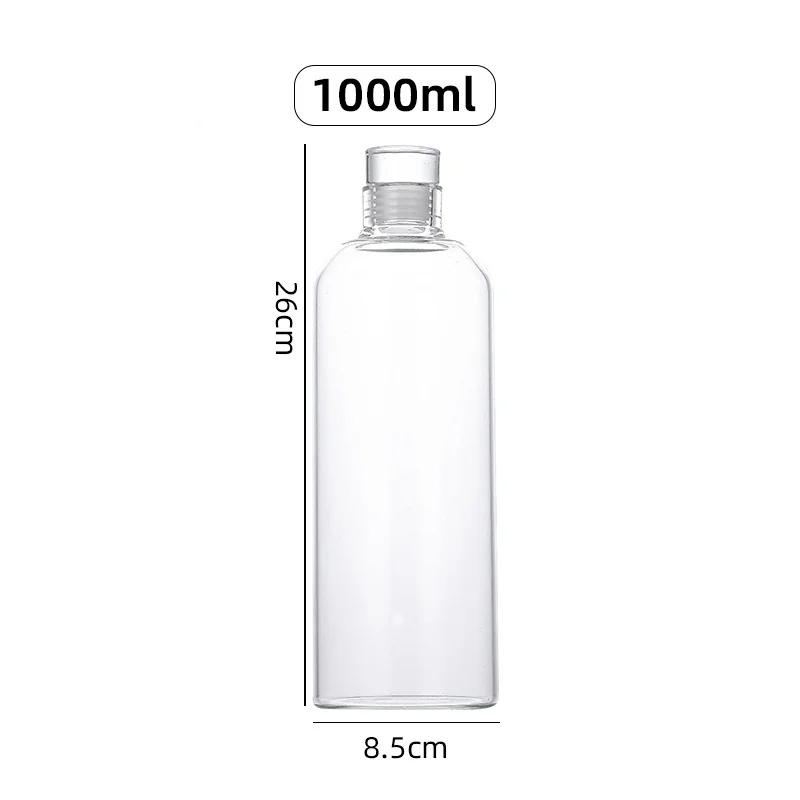 Gourde de sport en verre 300 ml à 1 L