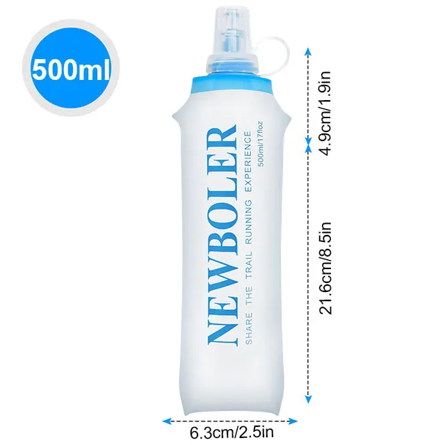 Gourde de sport pliable en silicone 750 ml