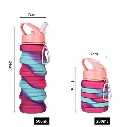 Gourde à café pliable en silicone