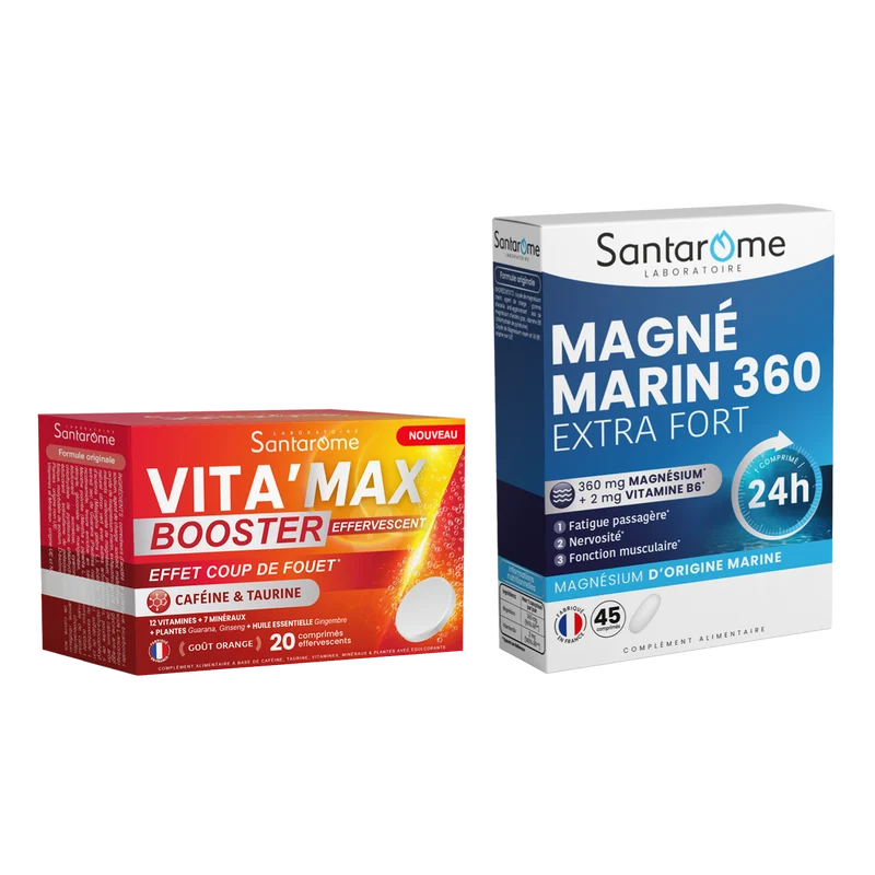 Pack Magnésium & Booster d’énergie