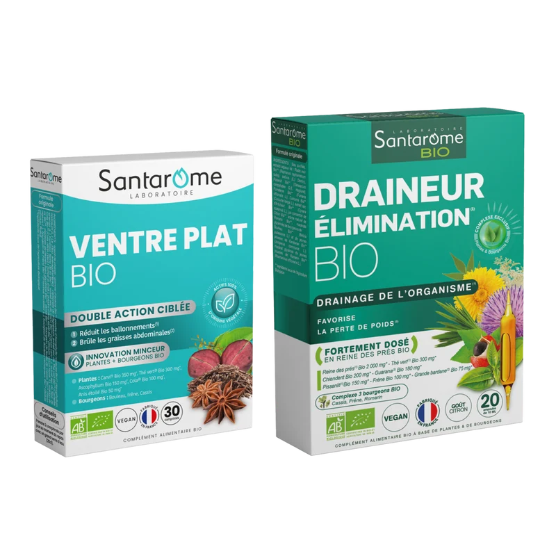 Pack Minceur - Draineur Élimination / Ventre plat