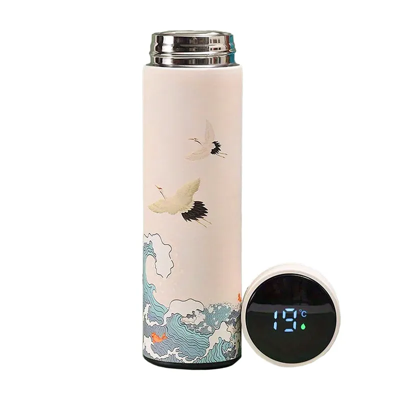 Gourde Isotherme Intelligente Style Japonais