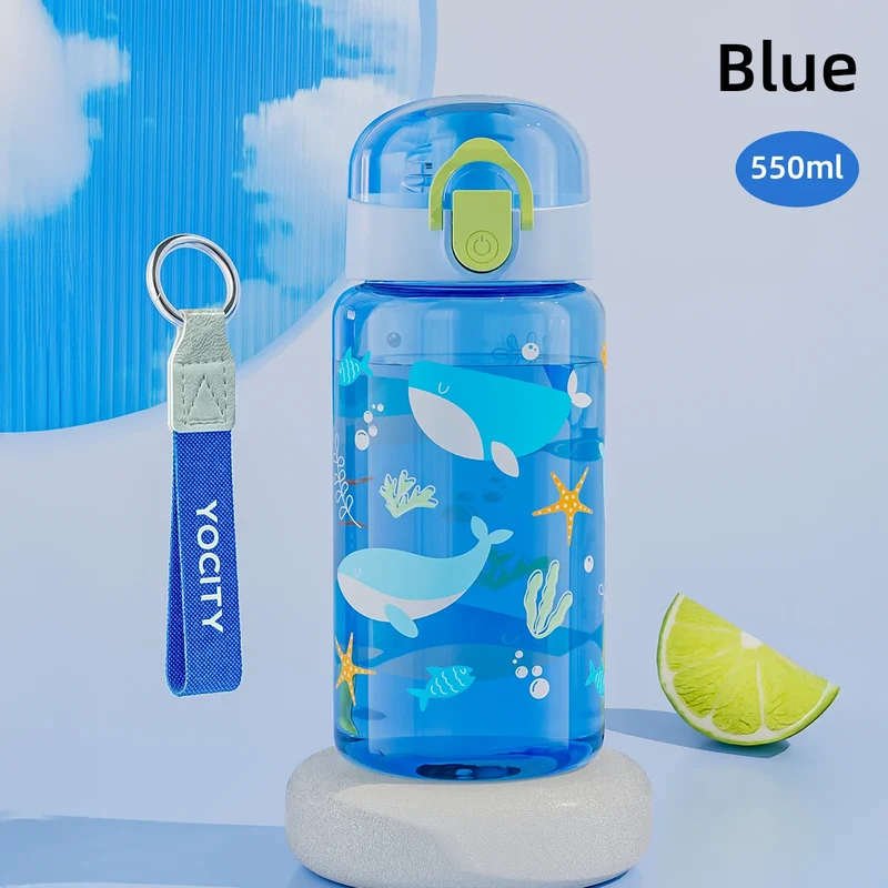 Gourde Enfant - Cartoon 550 ml avec cordelette