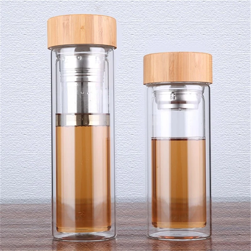 Gourde en verre - Double paroi