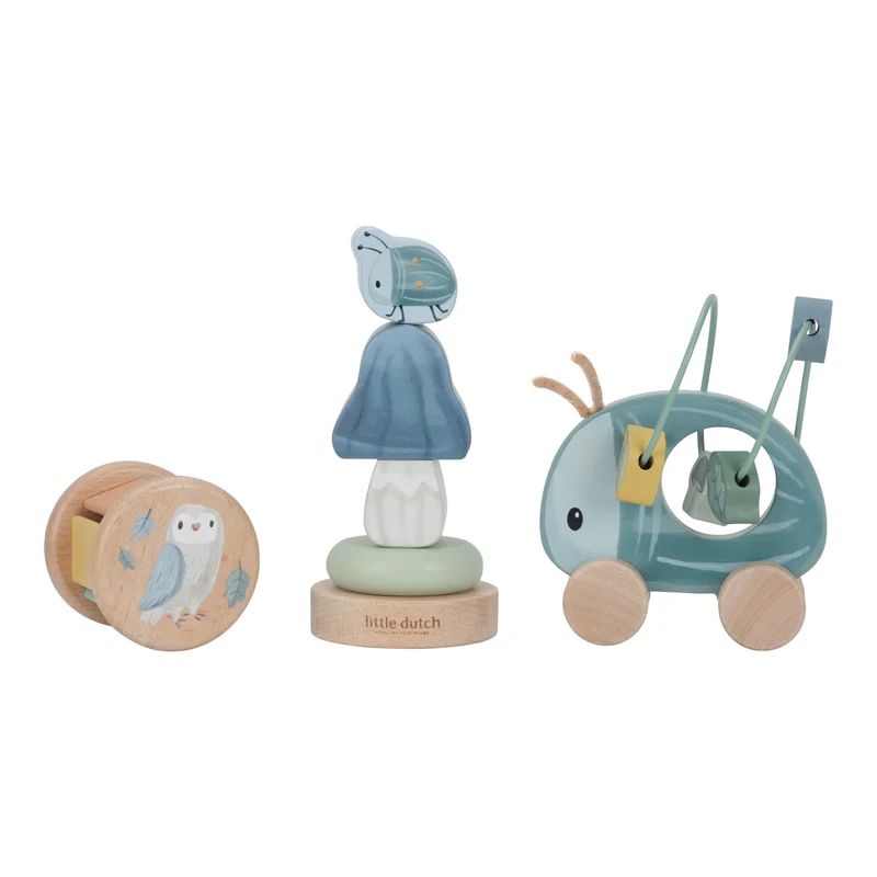 Coffret 3 jeux d'éveil en bois - Forest Friends