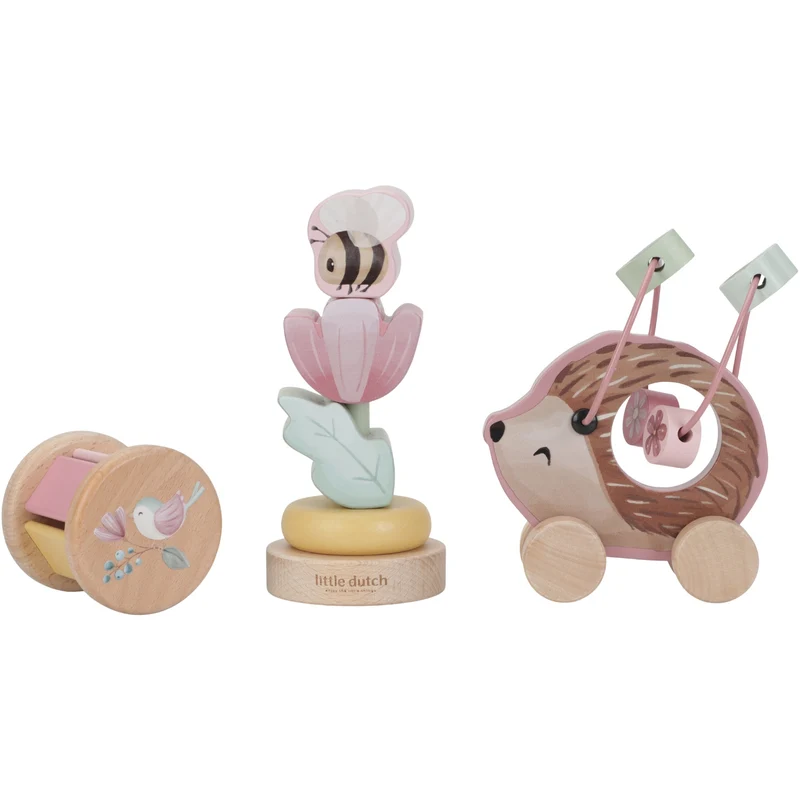 Coffret 3 jeux d'éveil en bois - Fairy Garden