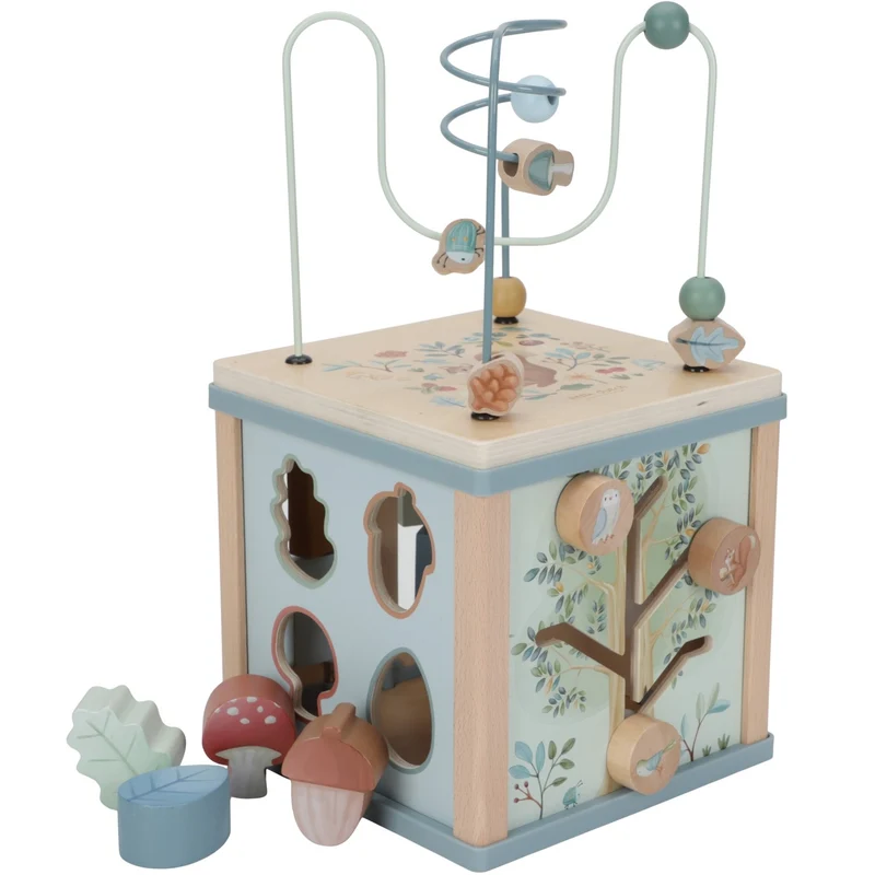 Cube d'activités en bois - Forest friends