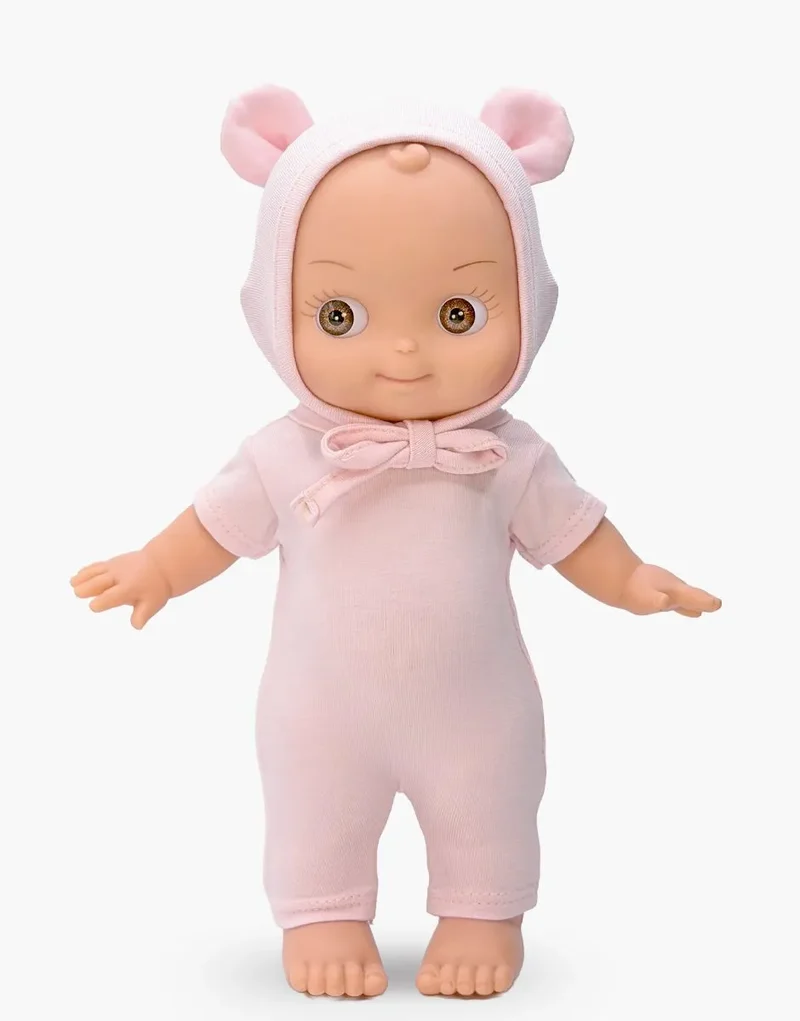 Mini Pancha - Poupée Ninon ensemble souris rose