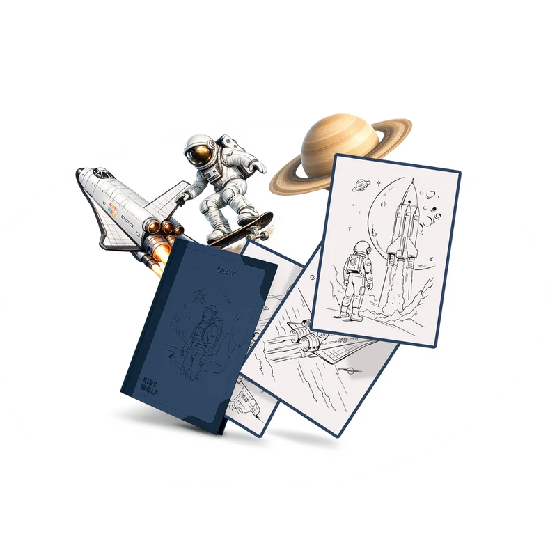 Cartes Kidydraw Pad - Galaxie