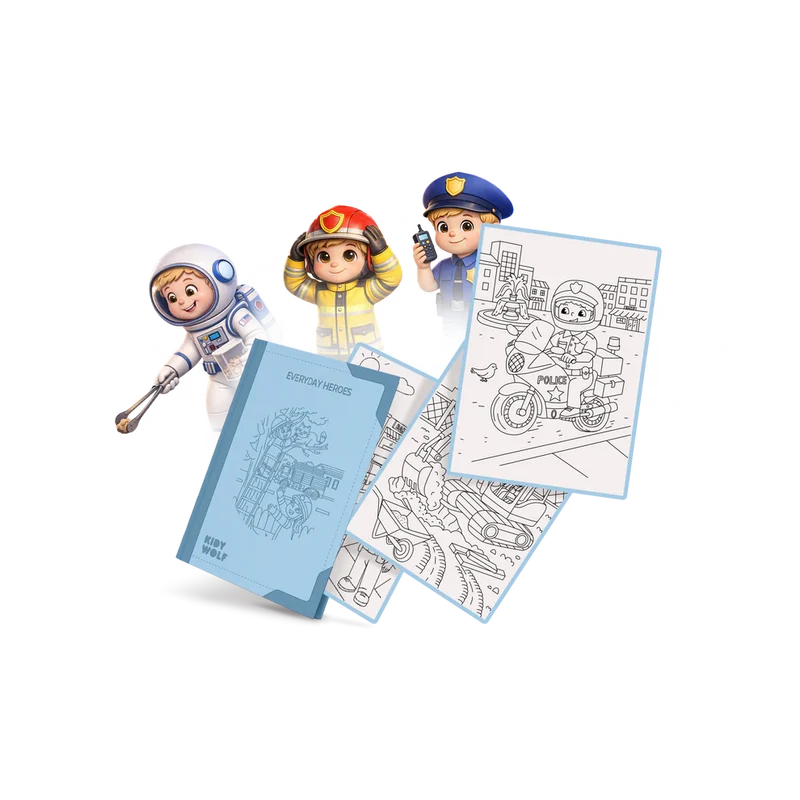 Cartes Kidydraw Pad - Les héros du quotidien
