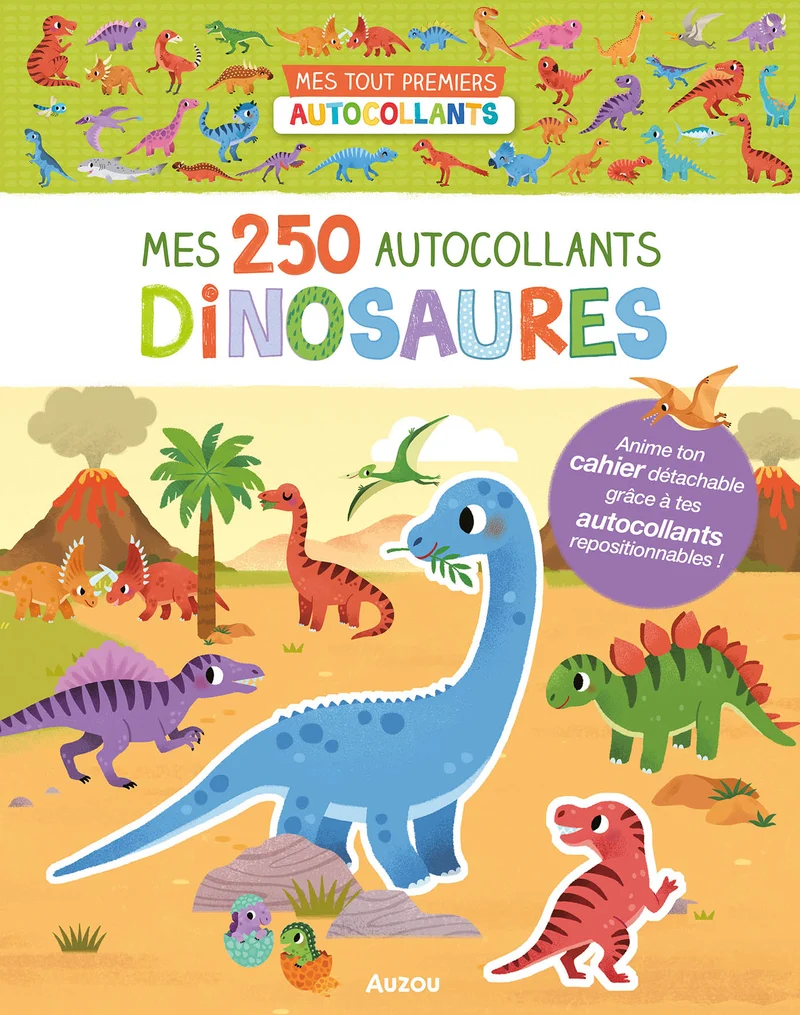 Mes 250 premiers autocollants - Dinosaures