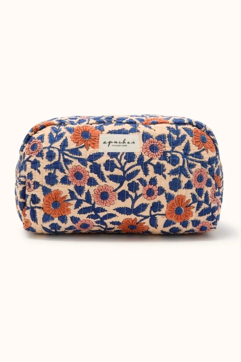 Trousse de Toilette Cœur Bleu Royal - Apaches Collections