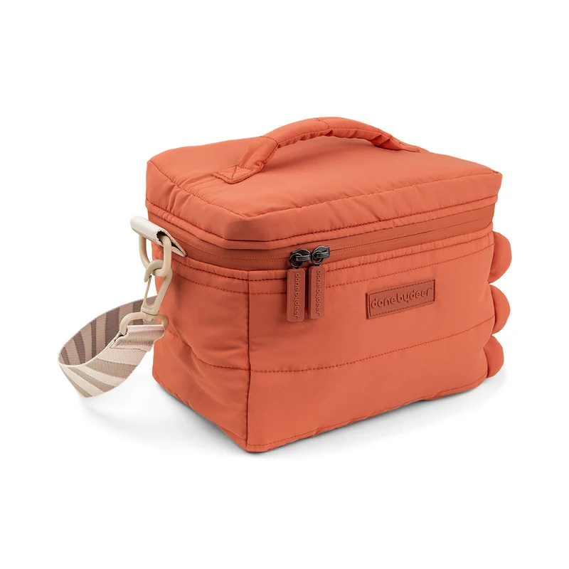 Quiltet termo taske - Croco - Papaya