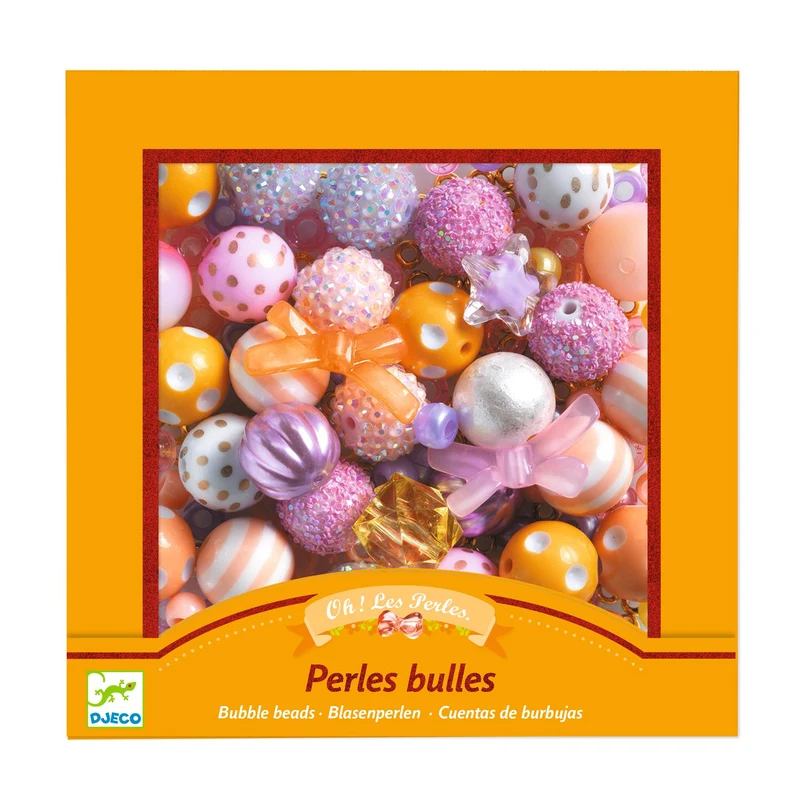 Coffret perles bulles - Or