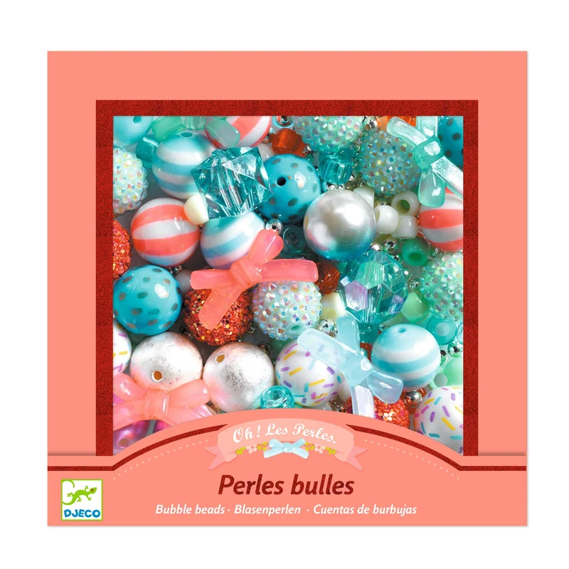 Coffret perles bulles - Argent